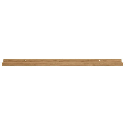 Wall Shelf Wall-Mounted 2 pcs Brown 100 x 9 x 3 cm