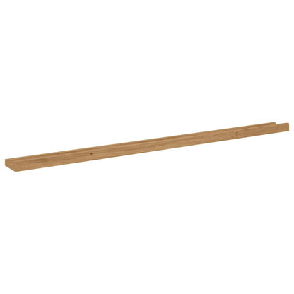 Wall Shelf Wall-Mounted 2 pcs Brown 115 x 9 x 3 cm