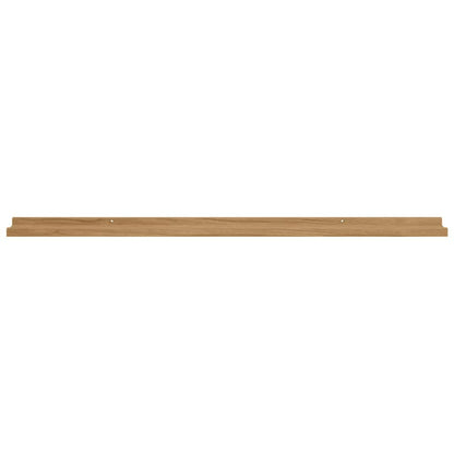 Wall Shelf Wall-Mounted 2 pcs Brown 115 x 9 x 3 cm