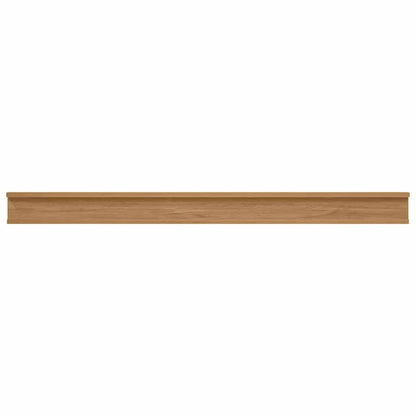 Wall Shelf Wall-Mounted 2 pcs Brown 115 x 9 x 3 cm