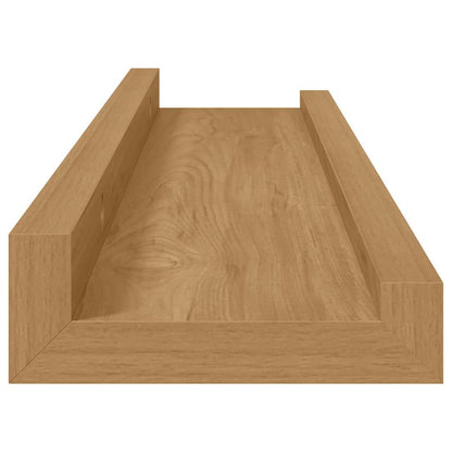Wall Shelf Wall-Mounted 4 pcs Brown 40 x 9 x 3 cm