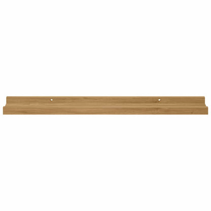 Wall Shelf Wall-Mounted 4 pcs Brown 60 x 9 x 3 cm
