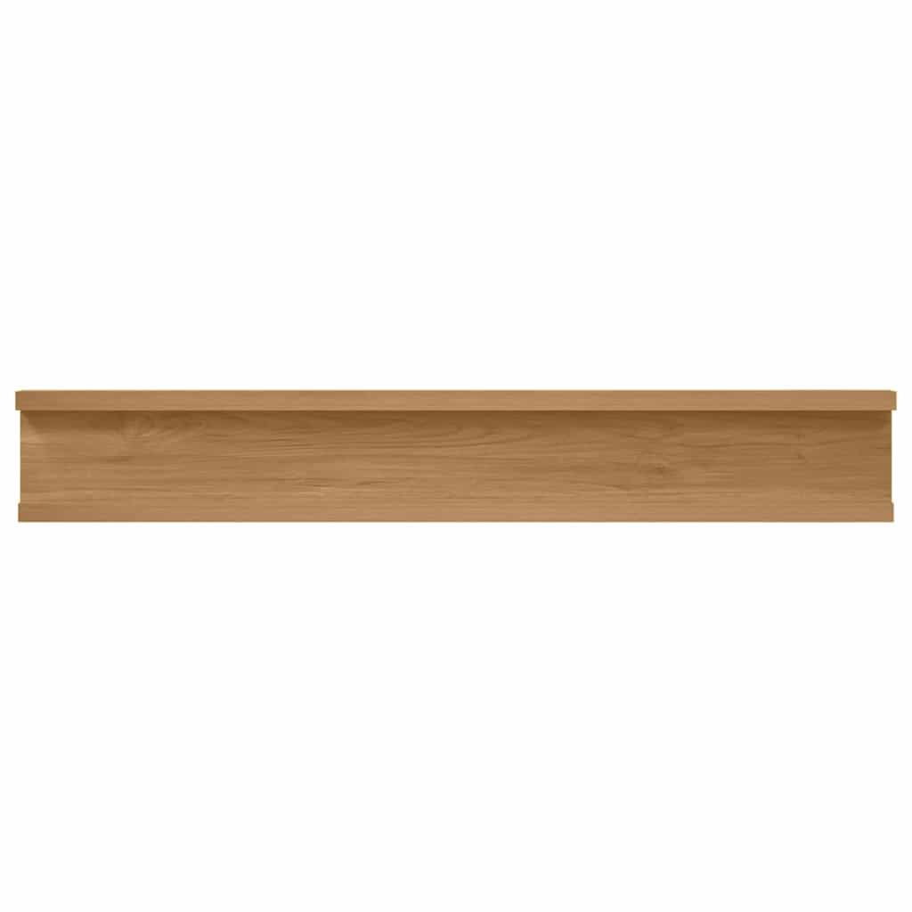 Wall Shelf Wall-Mounted 4 pcs Brown 60 x 9 x 3 cm