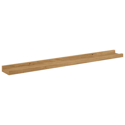 Wall Shelf Wall-Mounted 4 pcs Brown 80 x 9 x 3 cm