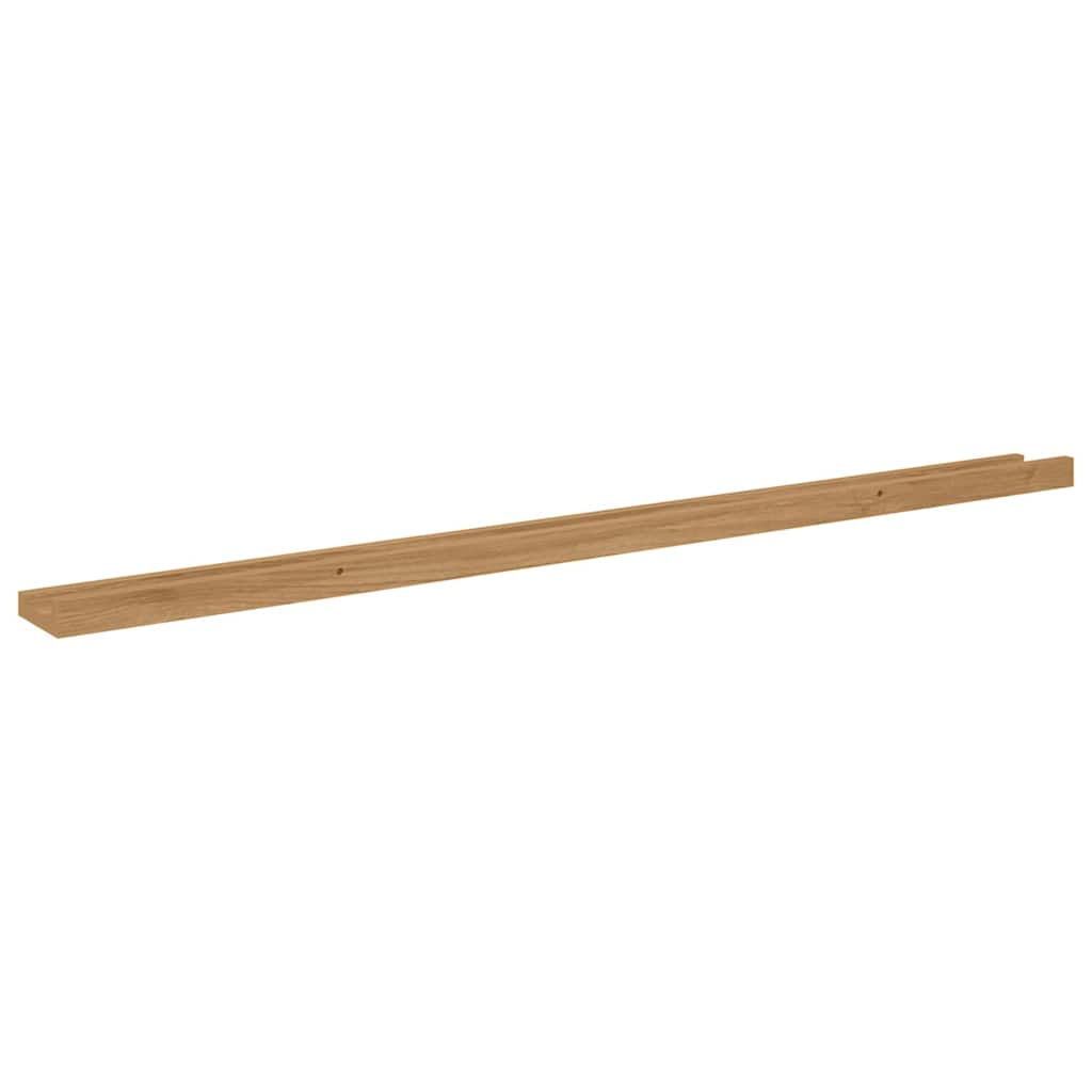 Wall Shelf Wall-Mounted 4 pcs Brown 115 x 9 x 3 cm