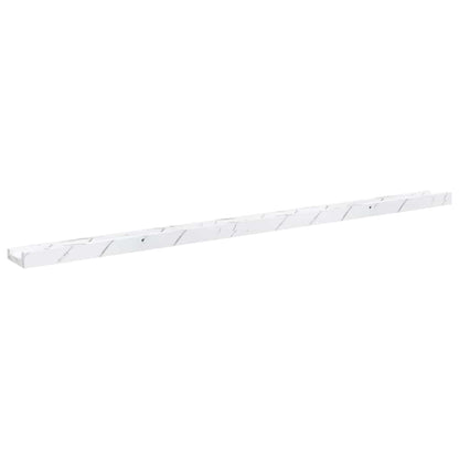 Wall Shelf 2 pcs White Marble 115 x 9 x 3 cm Engineered Wood