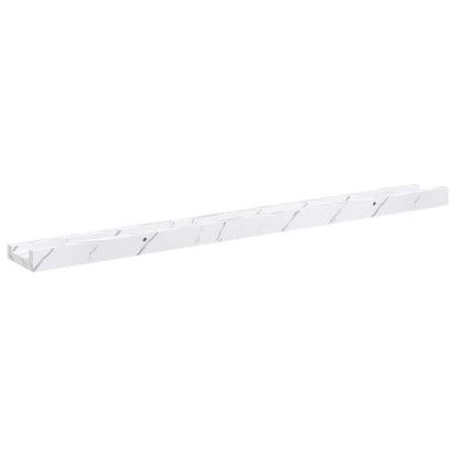 Wall Shelf 4 pcs White Marble 80 x 9 x 3 cm Engineered Wood