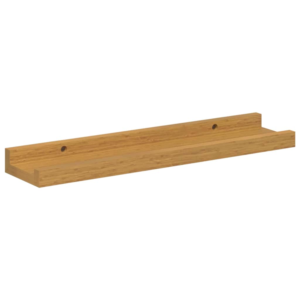 Wall Shelf with Shelf 2 pcs Beige 40 x 9 x 3 cm Engineered Wood