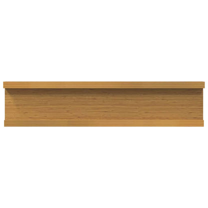 Wall Shelf with Shelf 2 pcs Beige 40 x 9 x 3 cm Engineered Wood