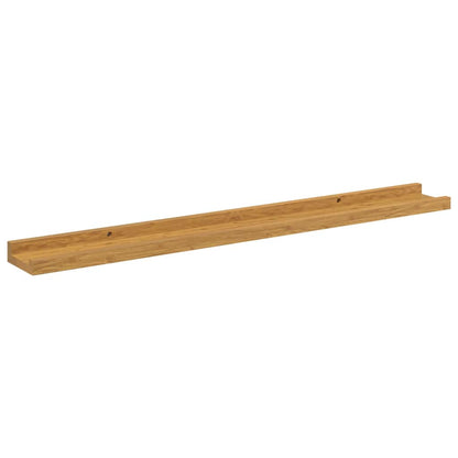 Wall Shelf with Shelf 2 pcs Beige 80 x 9 x 3 cm Engineered Wood