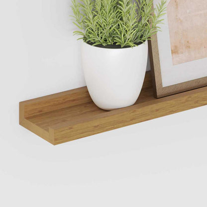 Wall Shelf 2 pcs Beige 115 x 9 x 3 cm Engineered Wood