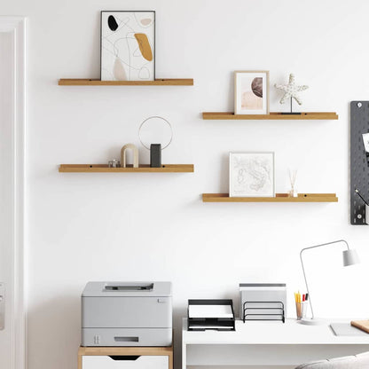 Wall Shelf Wall-Mounted 4 pcs Beige 60 x 9 x 3 cm