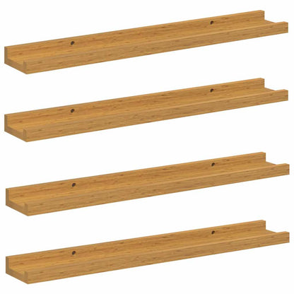 Wall Shelf Wall-Mounted 4 pcs Beige 60 x 9 x 3 cm