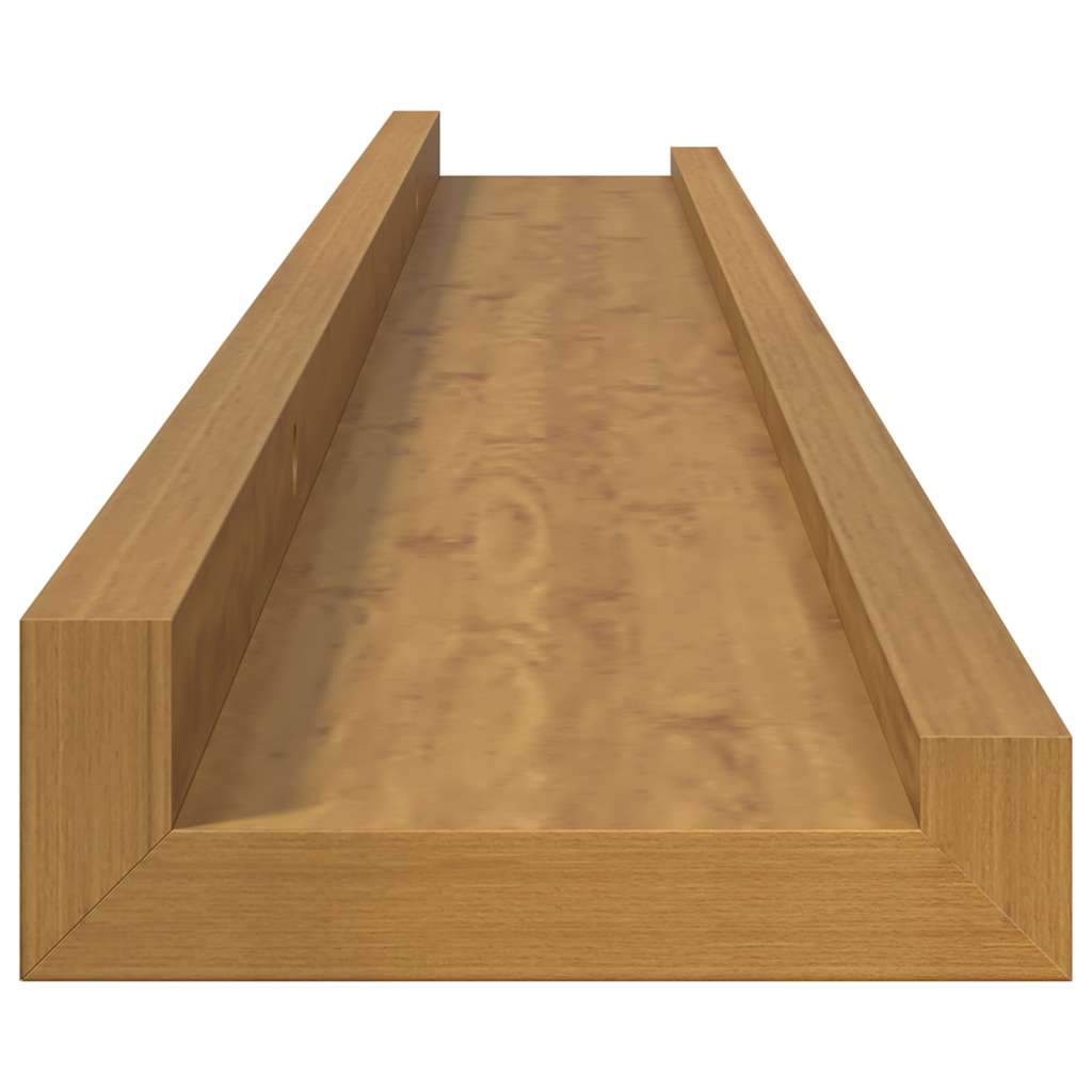 Wall Shelf Wall-Mounted 4 pcs Beige 80 x 9 x 3 cm