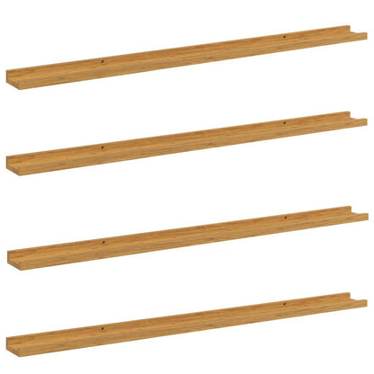 Wall Shelf 4 pcs Beige 115 x 9 x 3 cm Engineered Wood