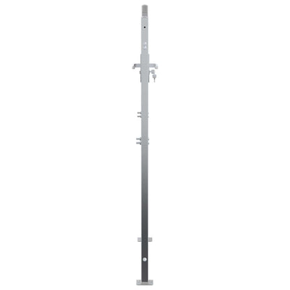 Garden Gate 85 x 120 cm Stainless Steel Silver Lockable