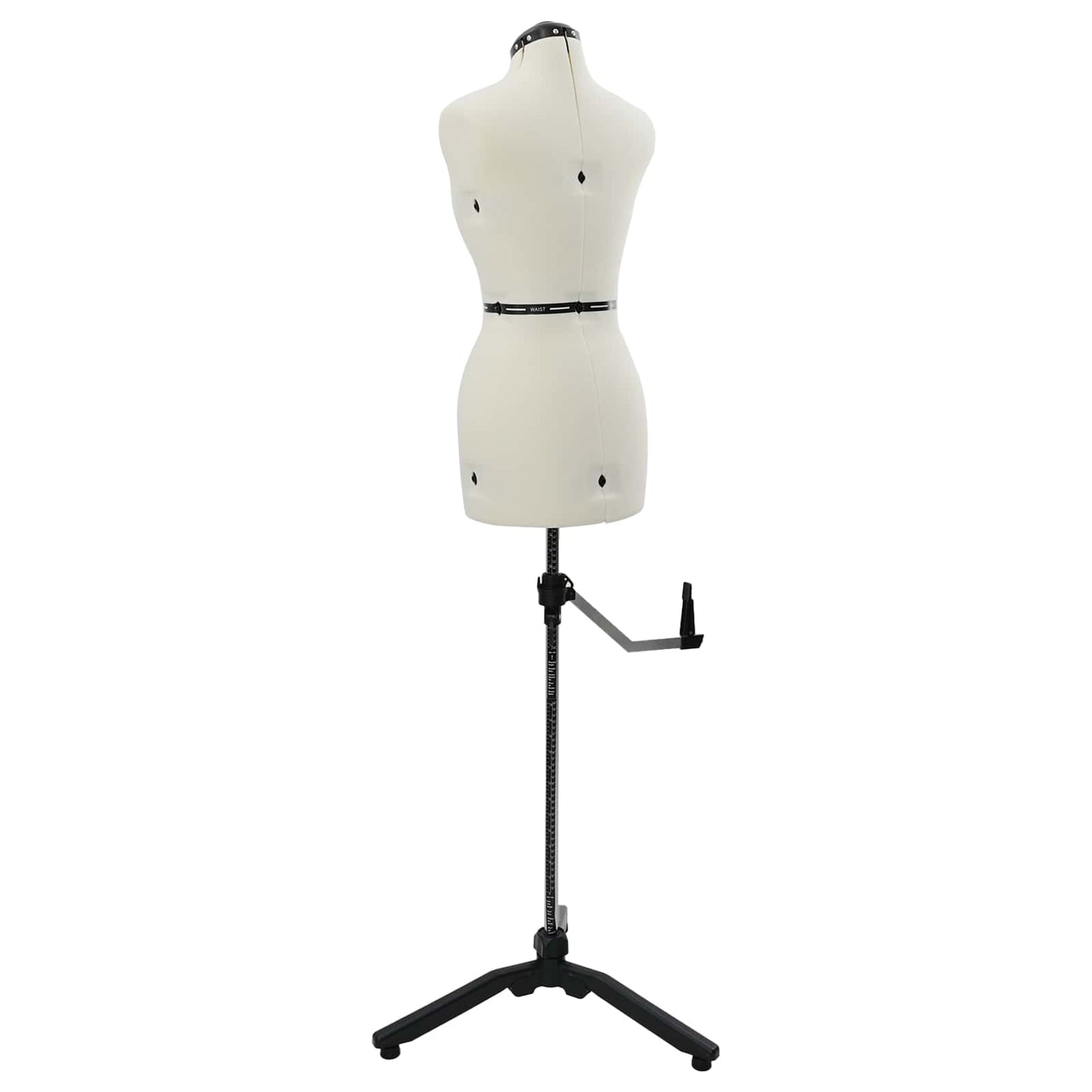 Adjustable Dress Form Female Height Adjustable Cream S Velvet