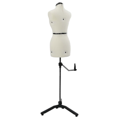 Adjustable Dress Form Female Height Adjustable Cream S Velvet