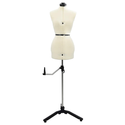Adjustable Dress Form Female Height Adjustable Cream S Velvet