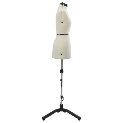 Adjustable Dress Form Female Height Adjustable Cream S Velvet