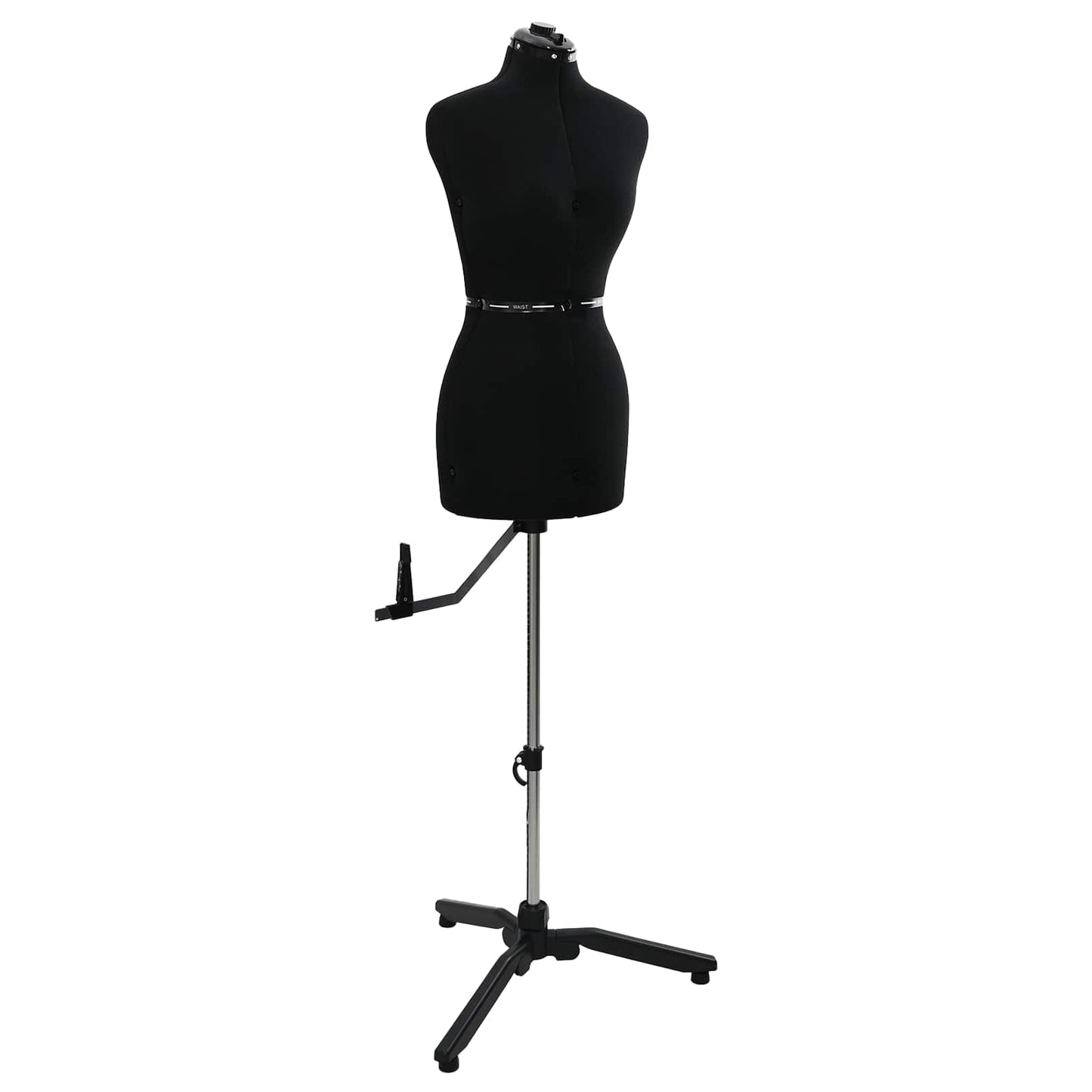 Adjustable Dress Form Female Height Adjustable Black S Velvet