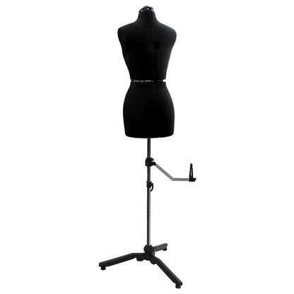 Adjustable Dress Form Female Height Adjustable Black S Velvet