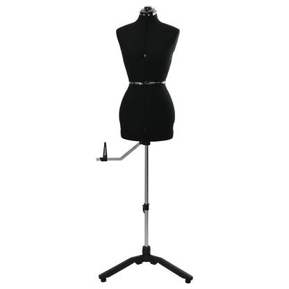 Adjustable Dress Form Female Height Adjustable Black S Velvet