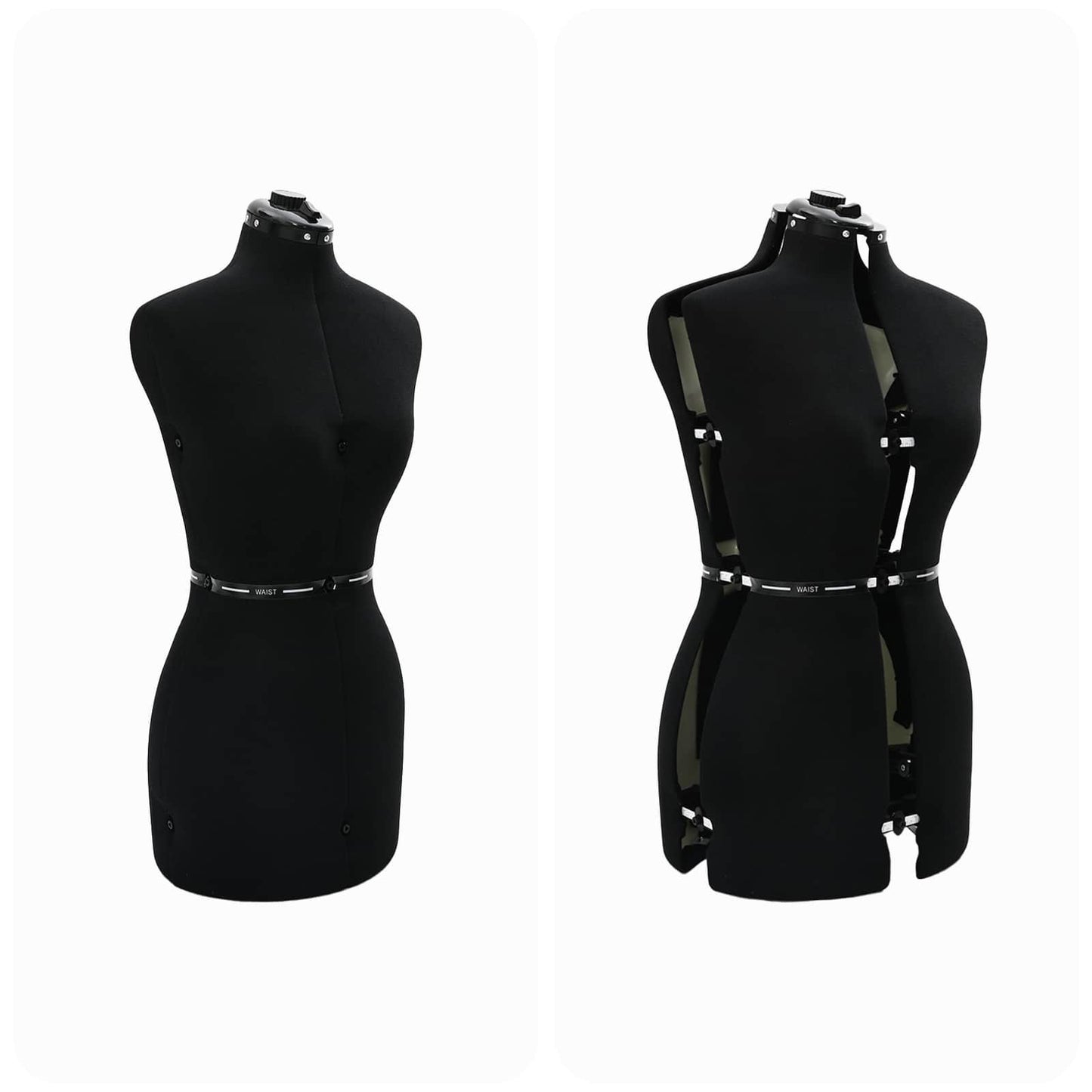 Adjustable Dress Form Female Height Adjustable Black S Velvet