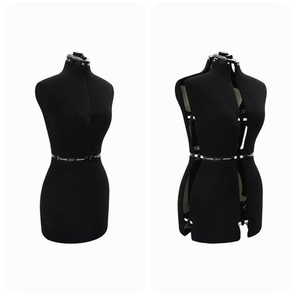 Adjustable Dress Form Female Height Adjustable Black S Velvet