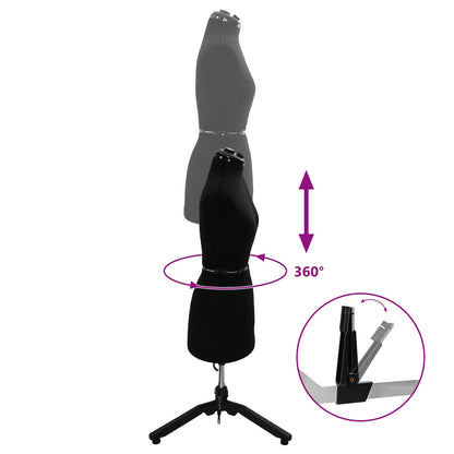 Adjustable Dress Form Female Height Adjustable Black S Velvet
