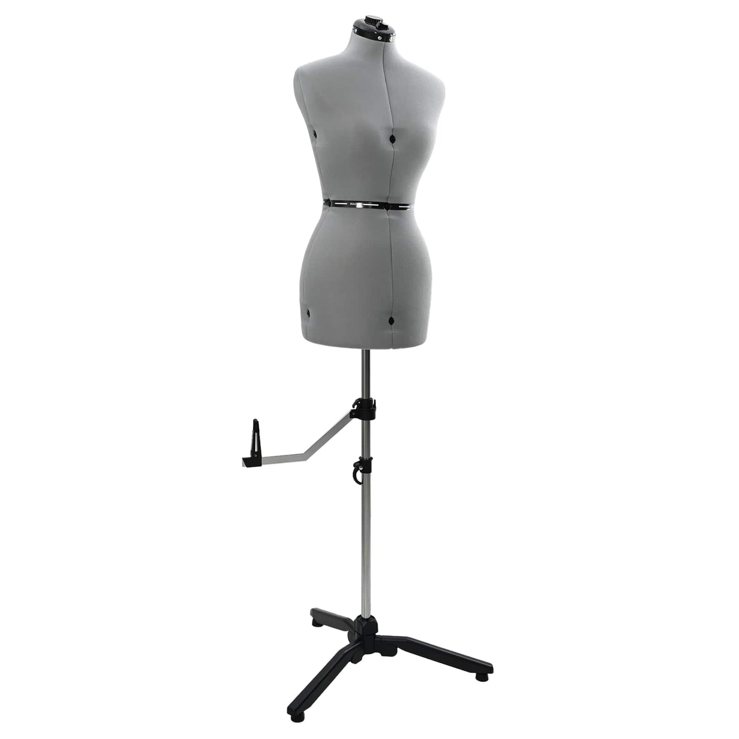 Adjustable Dress Form Female Height Adjustable Grey S Velvet