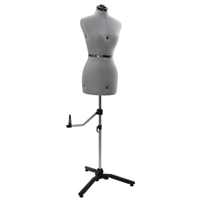 Adjustable Dress Form Female Height Adjustable Grey S Velvet