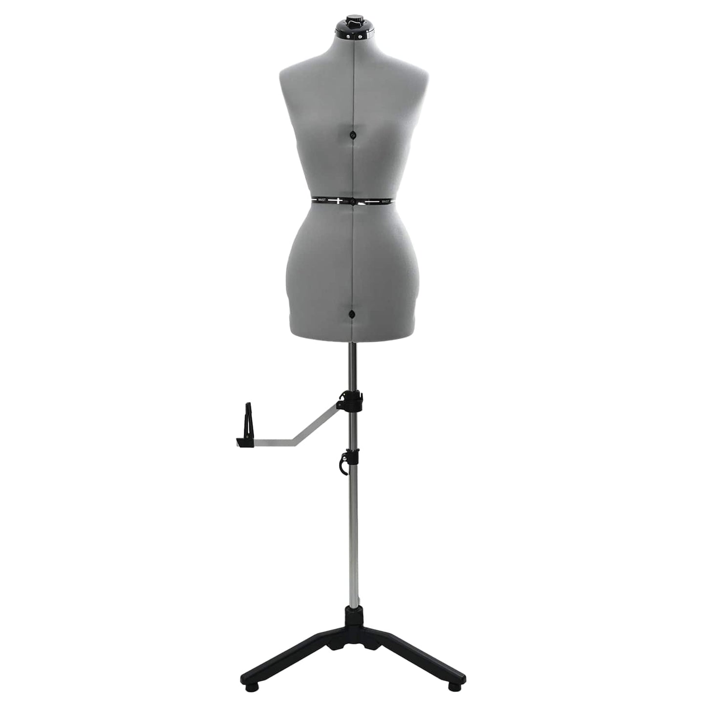 Adjustable Dress Form Female Height Adjustable Grey S Velvet