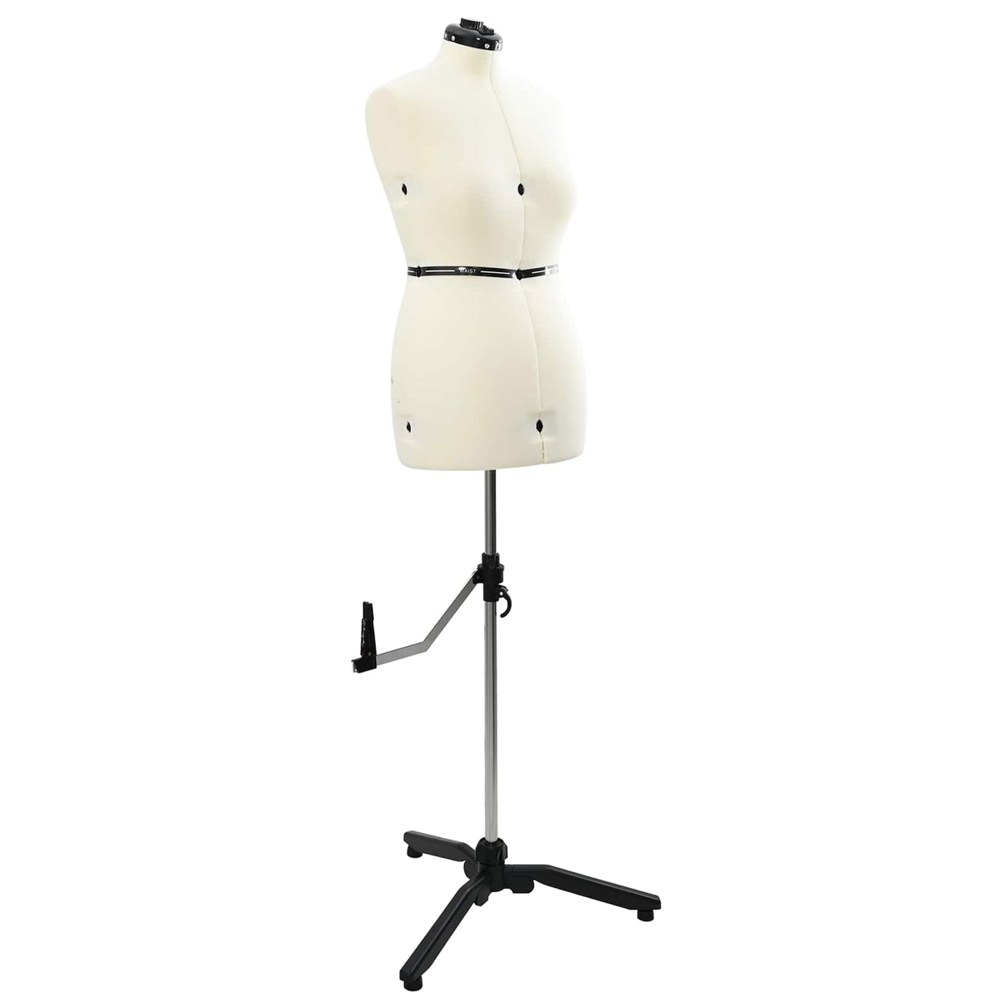 Adjustable Dress Form Female Height Adjustable Cream M Velvet