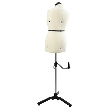 Adjustable Dress Form Female Height Adjustable Cream M Velvet