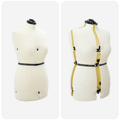 Adjustable Dress Form Female Height Adjustable Cream M Velvet