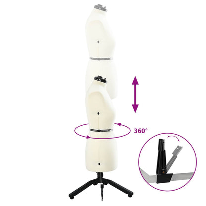 Adjustable Dress Form Female Height Adjustable Cream M Velvet