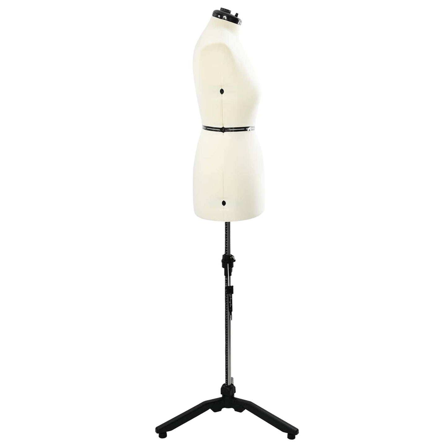 Adjustable Dress Form Female Height Adjustable Cream M Velvet