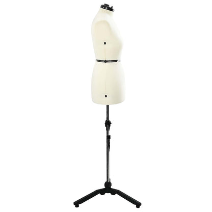 Adjustable Dress Form Female Height Adjustable Cream M Velvet