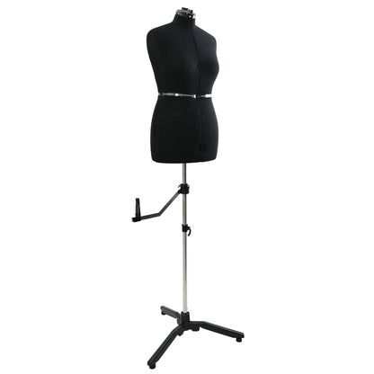 Adjustable Dress Form Female Height Adjustable Black M Velvet