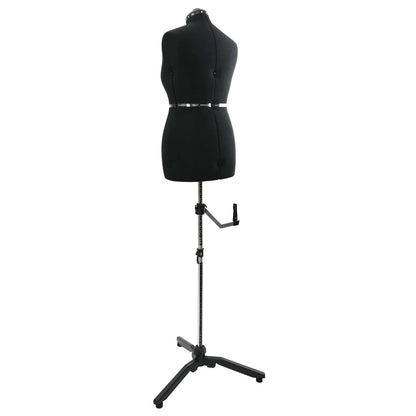 Adjustable Dress Form Female Height Adjustable Black M Velvet