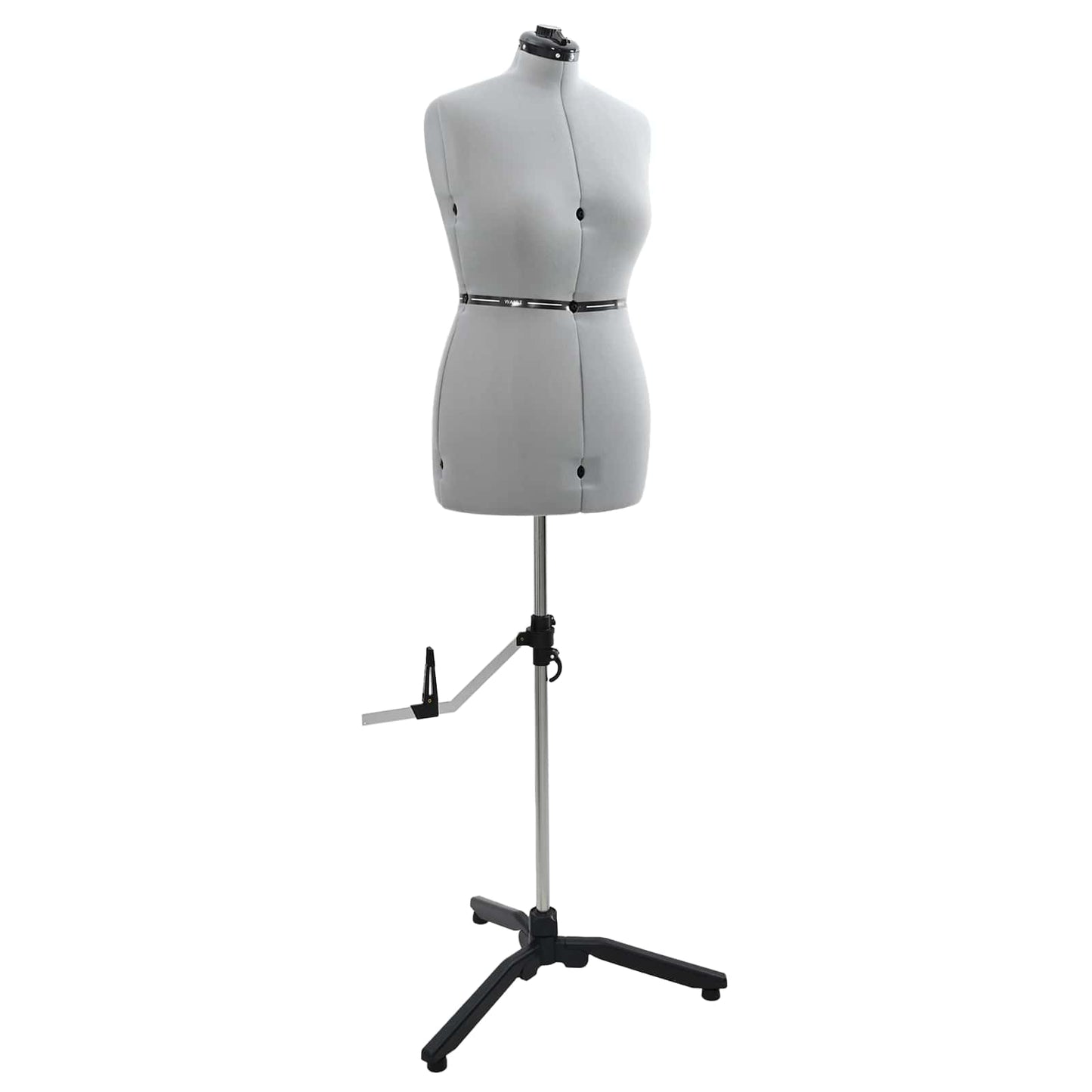 Adjustable Dress Form Female Height Adjustable Grey M Velvet