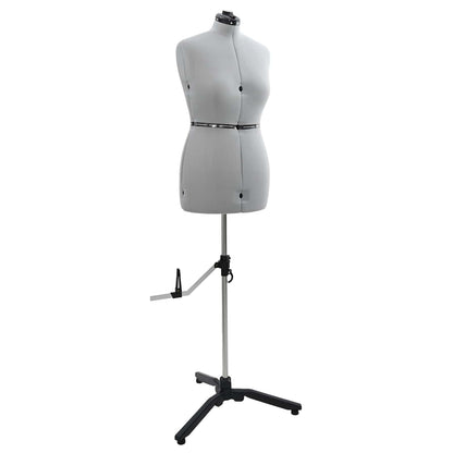 Adjustable Dress Form Female Height Adjustable Grey M Velvet
