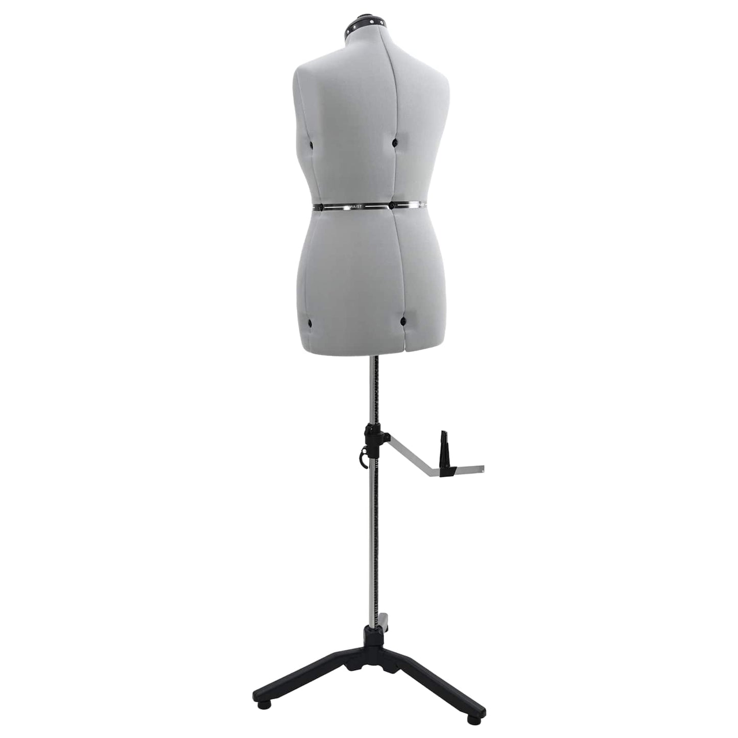 Adjustable Dress Form Female Height Adjustable Grey M Velvet