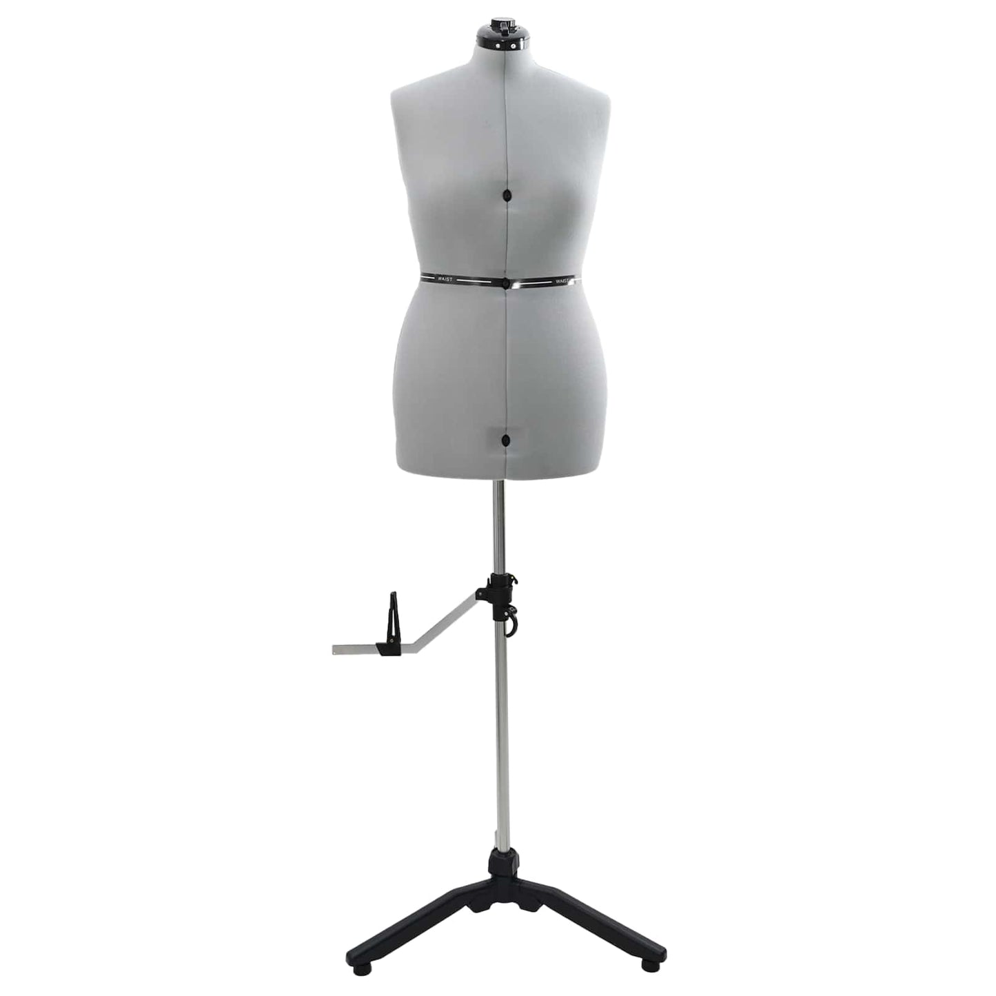 Adjustable Dress Form Female Height Adjustable Grey M Velvet