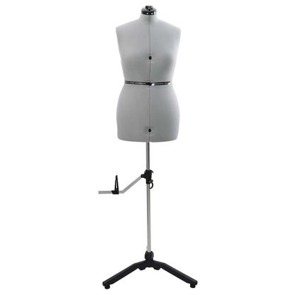 Adjustable Dress Form Female Height Adjustable Grey M Velvet