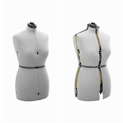 Adjustable Dress Form Female Height Adjustable Grey M Velvet