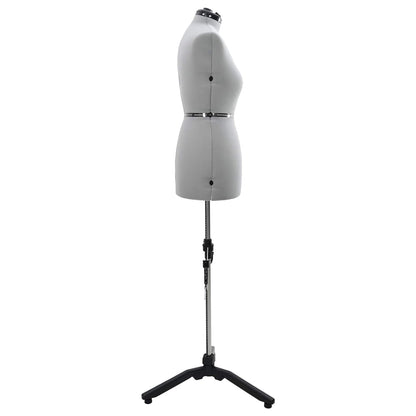 Adjustable Dress Form Female Height Adjustable Grey M Velvet