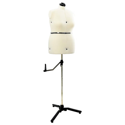 Adjustable Dress Form Female Height Adjustable Cream L Velvet