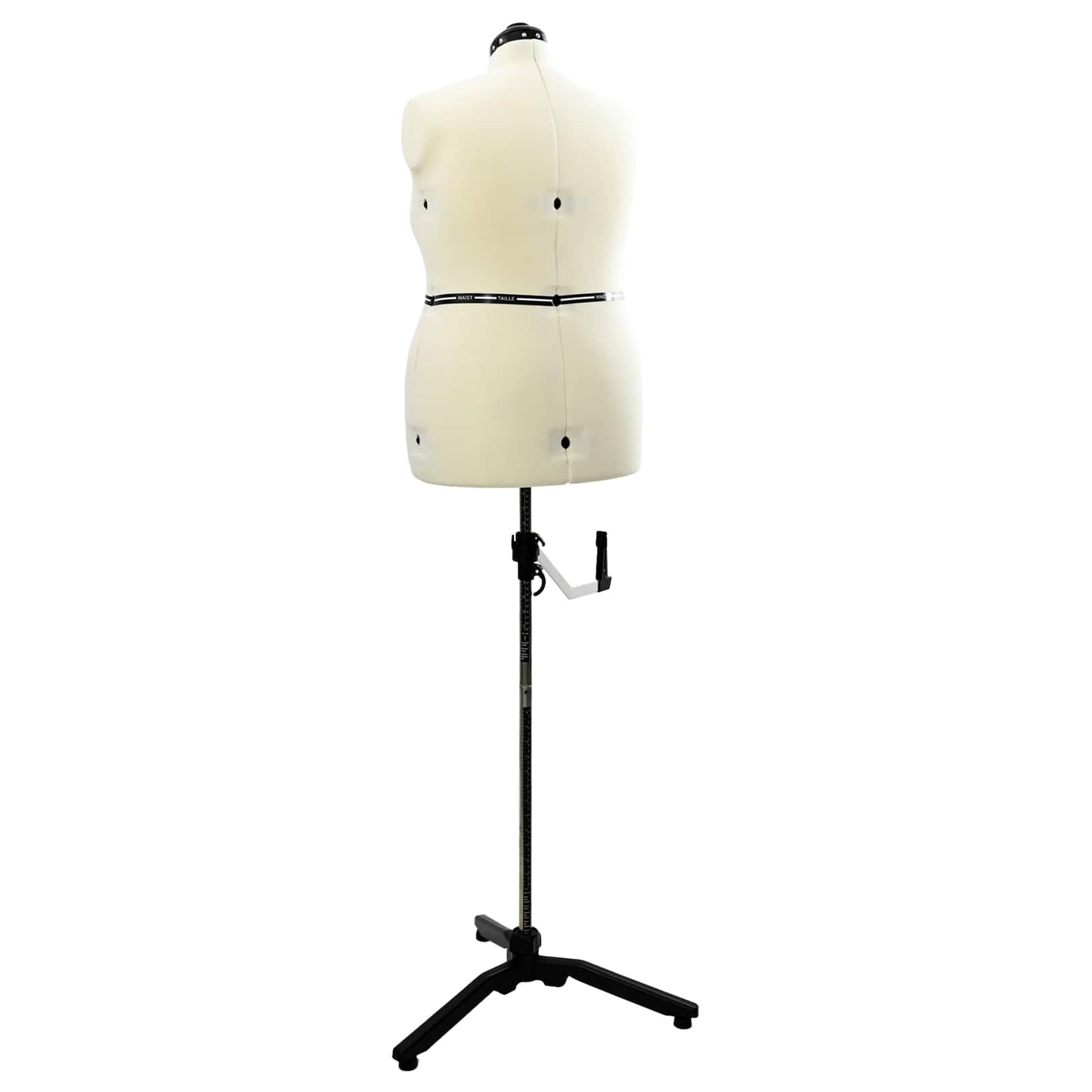 Adjustable Dress Form Female Height Adjustable Cream L Velvet